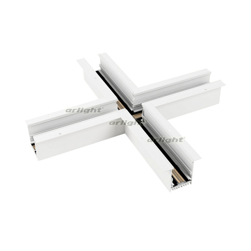 Коннектор крестовой MAG-CON-4560-F-X90 (WH) (Arlight, IP20 Металл, 3 года)