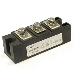 МДТ125-12 RUICHI диодный модуль, полумост, 12 класс (1200 В), 125 А, 94х34х30 мм