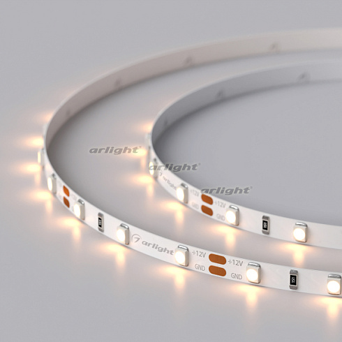 Лента RT 2-5000 12V Warm2700 5mm (3528, 300 LED, LUX) (Arlight, 4.8 Вт/м, IP20)