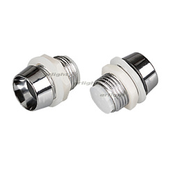 10PC Держатель 10мм (хром. пластик, с гайкой) (Arlight, 10мм (круглый))