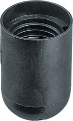 Патрон электрический Navigator 61 349 NLH-PL-E27-BL пластик подвесной черный Е27