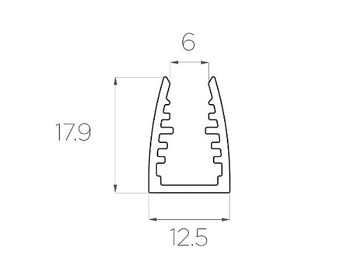 Профиль DL-N 1318 (без рассеивателя)