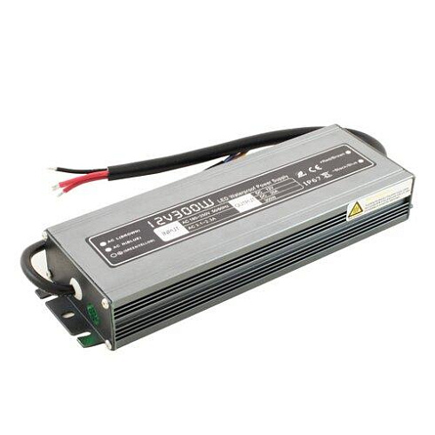Блок питания для светодиодных лент 12V 300W IP67 Compact (металл)