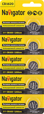 Элемент питания Navigator 94 780 NBT-CR1620-BP5