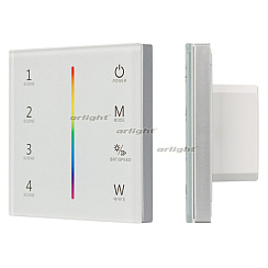 Панель Sens SMART-P22-RGBW White (12-24V, 4x3A, 2.4G) (Arlight, IP20 Пластик, 5 лет)