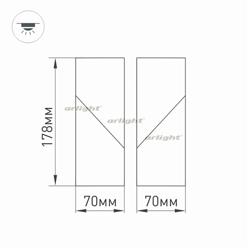 Светильник SP-TWIST-SURFACE-S60x60-12W Warm3000 (BK, 30 deg) (Arlight, IP40 Пластик, 3 года)