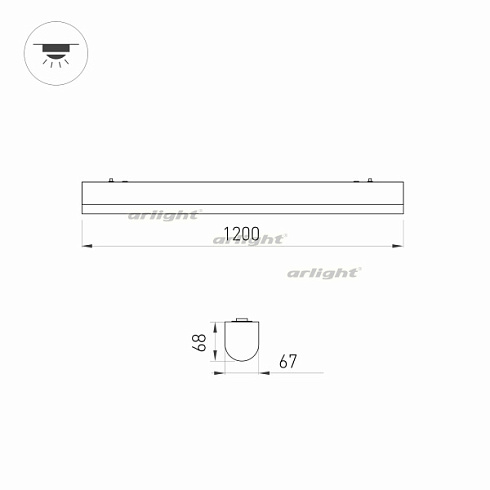 Светильник ALT-LARGO-1200-30W Day4000 (WH, 120 deg, 230V) (Arlight, IP65 Пластик, 5 лет)