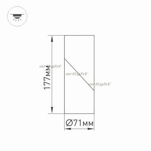 Светильник SP-TWIST-SURFACE-R70-12W Warm3000 (BK, 30 deg) (Arlight, IP40 Металл, 3 года)