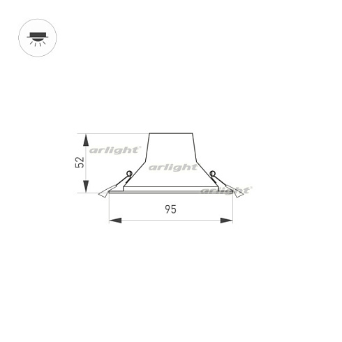 Светильник IM-STORM-R95-6W Day4000-MIX (WH, 80 deg, 230V) (Arlight, IP20 Металл, 3 года)