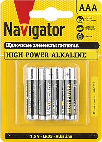 Элемент питания Navigator 94 751 NBT-NE-LR03-BP4 (ААА)
