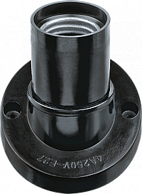 Патрон электрический Navigator 71 607 NLH-BL-W1-E27 карболит настенный наклонный Е27