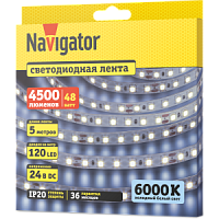 СД Лента Navigator 95 296 NLS-2835CW120-9.6-IP20-24V (6000К, 9,6W)