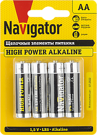 Элемент питания Navigator 94 753 NBT-NE-LR6-BP4 (АА)