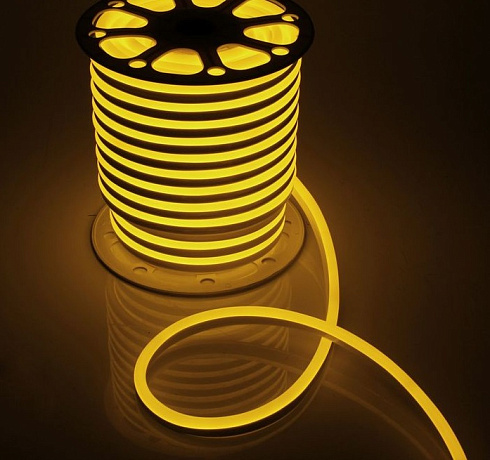 Гибкий неон 1525 220V Желтый 9,6 Вт/м