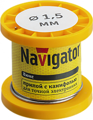 Припой Navigator 93 077 NEM-Pos02-61K-1.5-K50 (ПОС-61, катушка, 1.5 мм, 50 гр)