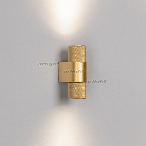 Светильник SP-SPICY-WALL-MINI-TWIN-S104x39-2x3W Day4000 (GD, 40 deg, 230V) (Arlight, IP20 Металл, 3 года)