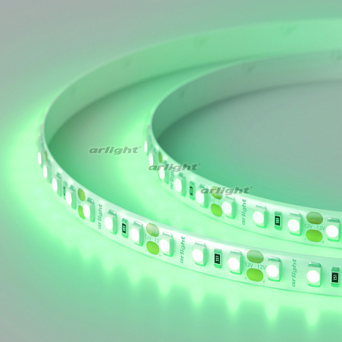 Лента RTW 2-5000SE 12V Green 2x (3528, 600 LED, LUX) (Arlight, 9.6 Вт/м, IP65)