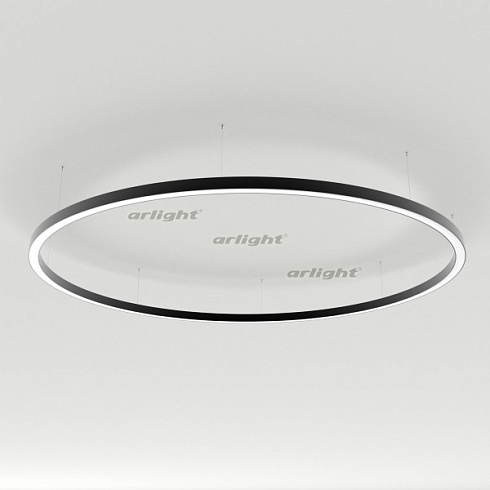 Светильник SP-LINE-HANG-ARC-O3535-D1500-124W Warm3000 (BLACK, 230V) (Arlight, Металл)